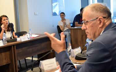 Sa jedne od sjednica prije njene smjene: Ćalović Marković i Radonjić