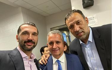 Predrag Stojaković, Igor Kokoškov i Vlade Divac