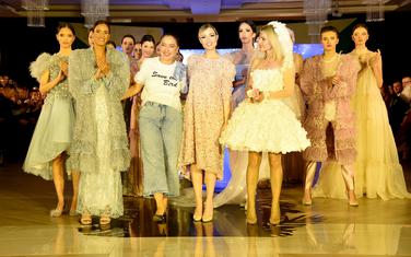 Kreatorka Marina Bnaović Džuver sa modelima