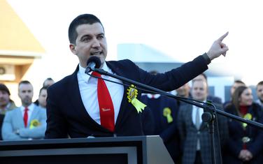 Bečić na protestu u Golubovcima