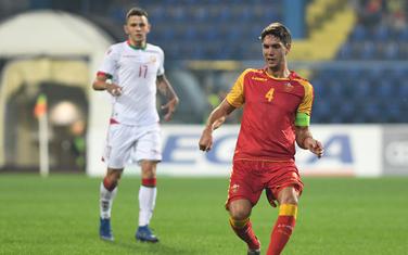Nikola Vukčević na meču sa Bjelorusijom