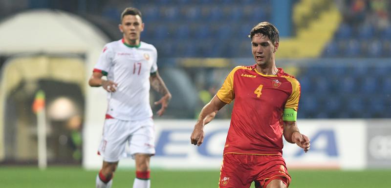 Nikola Vukčević na meču sa Bjelorusijom