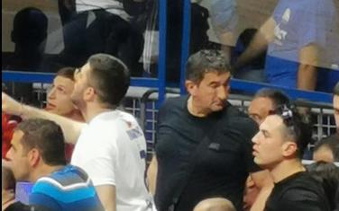 Golubović na košarkaškoj utakmici u Podgorici, u aprilu 2019. godine