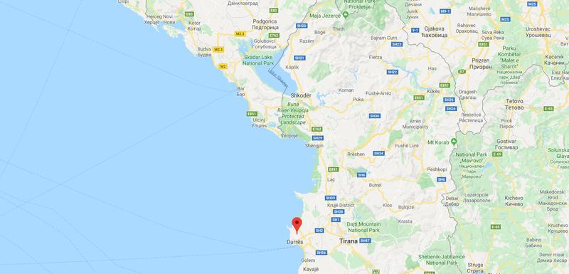 Epicentar je bio kod Drača