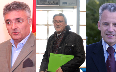 Miodrag Vlahović, Nebojša Kaluđerović i Željko Perović
