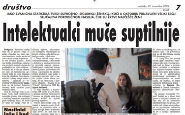 Stranica "Vijesti" od 29. novembra 2009.
