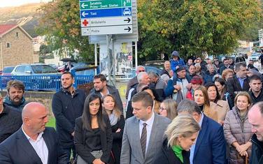 Carević na protestu u Miločerskom parku
