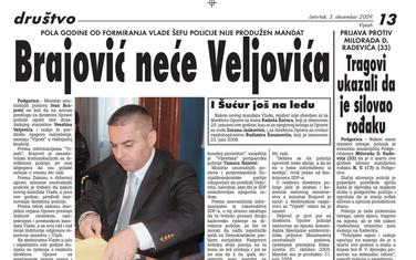 Strana "Vijesti" od 3. decembra 2009.