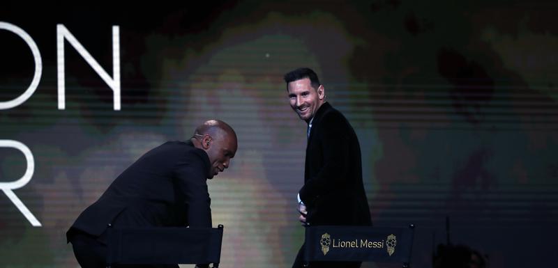 Didije Drogba i Leo Mesi na sceni u Parizu