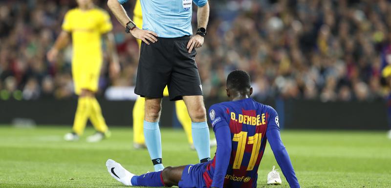 Usman Dembele u momentu kada se povrijedio protiv Borusije
