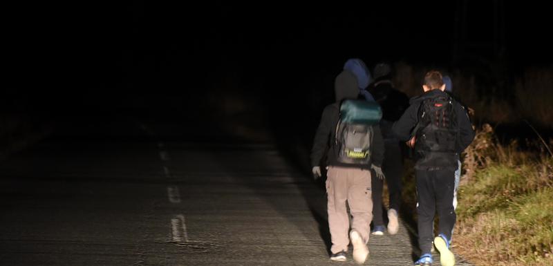 Migranti iz Pljevalja idu ka granici sa BiH