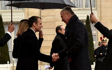 Makron i Đukanović prilikom susreta u Parizu u novembru 2018.
