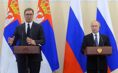 Putin i Vučić na pres konferenciji u Sočiju 4. decembra ove godine