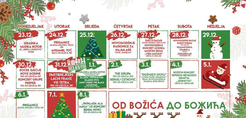 Program počinje 23. decembra