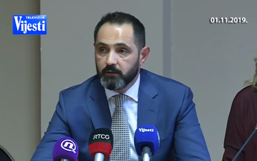 Radulović na presu prvog novembra kada je podnio ostavku