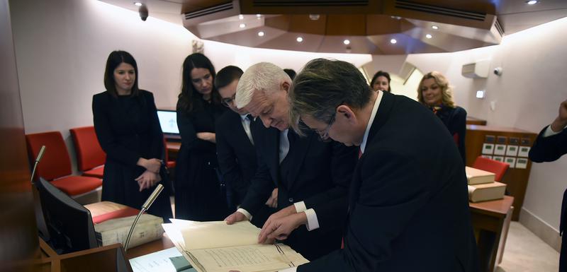 Marković tokom posjete Arhivu