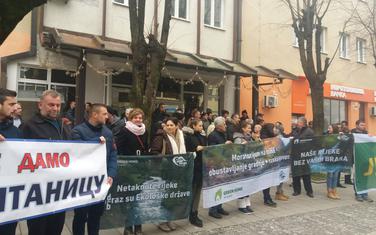 Sa protesta u Bijelom Polju
