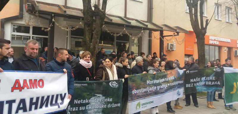 Sa protesta u Bijelom Polju