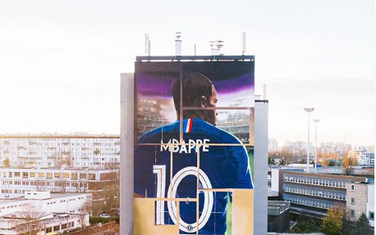 Mural posvećen Mbapeu
