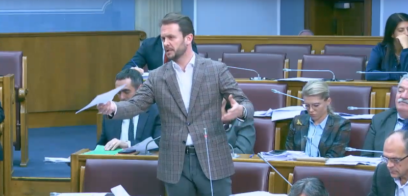 Konjević danas u parlamentu