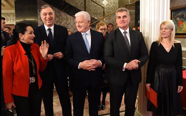 Vesna Medenica, Filip Vujanović, Duško Marković, Ivan Brajović i Sanja Damjanović