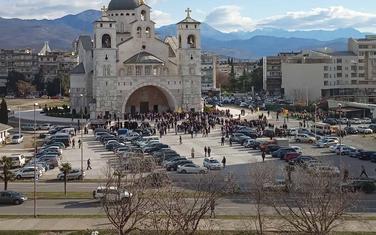 Danas ispred hrama Hristovog vaskrsenja