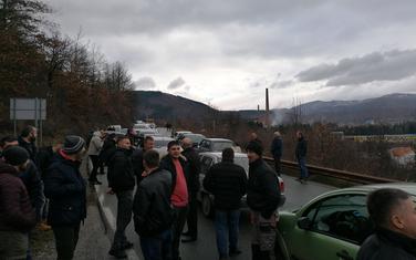 Blokada puta Berane-Bijelo Polje