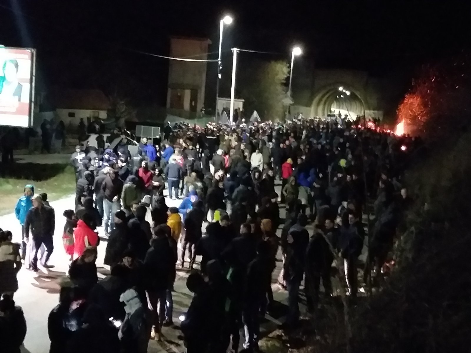 protest tunel Budoš