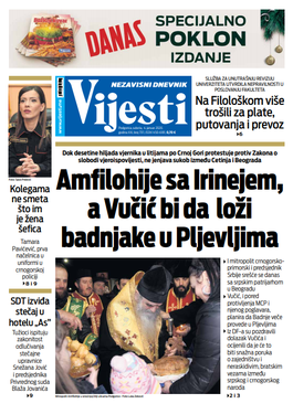 Naslovna strana "Vijesti"