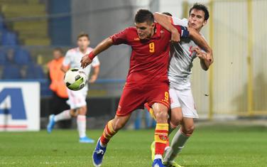 Nikola Krstović u dresu mlade reprezentacije Crne Gore