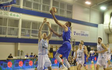 Nikola Pavlićević (Sutjeska) na meču protiv Spara
u Sarajevu