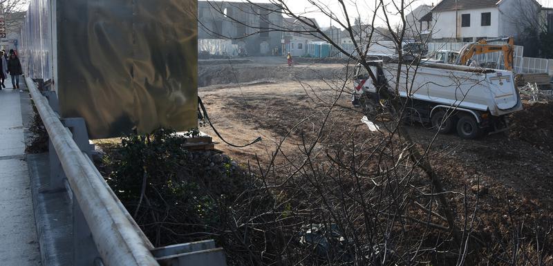 Gradilište na kojem je nađena bomba