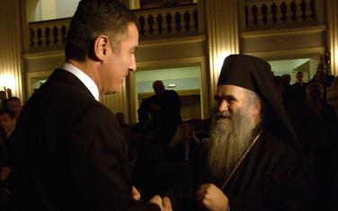 Tri decenije simbioze: Đukanović i Amfilohije na Cetinju 2006.