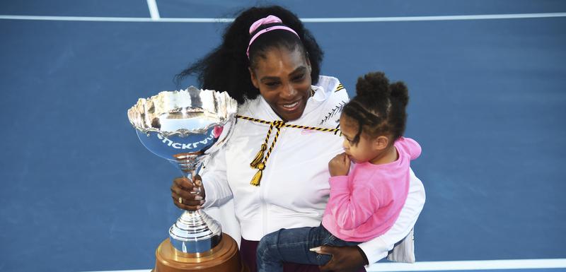 Serena Vilijams sa kćerkicom Aleksis Olimpijom