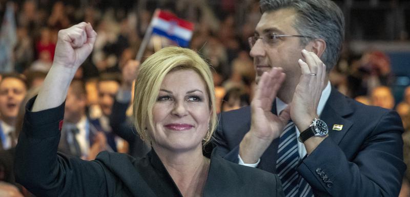 Kolinda Grabar Kitarović i Andrej Plenković