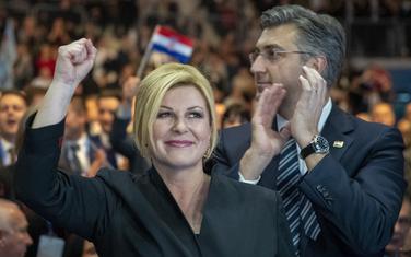 Kolinda Grabar Kitarović i Andrej Plenković