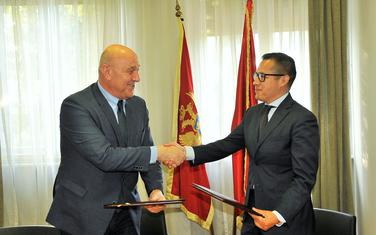 Sa potpisivanja ugovora za PBG1: Radunović i Salinas