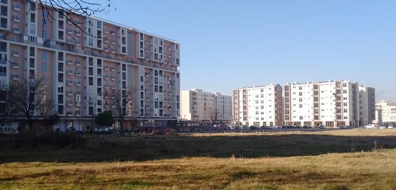 Lokacija budućeg vrtića u Bloku 6, pogled u pravcu zapada