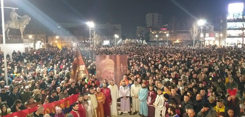 Sa litije u Nikšiću