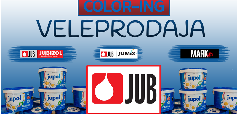 COLOR-ING - distributer JUB proizvoda za Crnu Goru