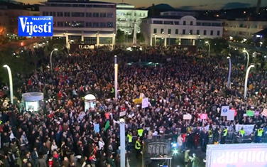 Sa građanskih protesta u Podogrici prošle godine