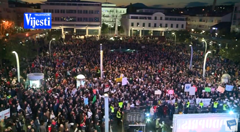 Sa građanskih protesta u Podogrici prošle godine