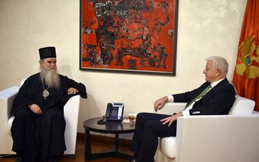 Sa sastanka mitropolita Amfilohija i Duška Markovića