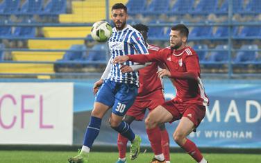 Detalj sa ranijeg meča Budućnosti i OFK Titograda