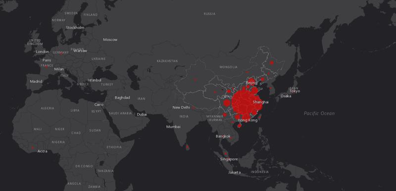 Interaktivna mapa za praćenje korona virusa