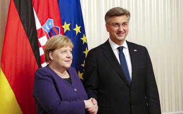 Njemačka kancelarka Angela Merkel i hrvatski premijer Andrej Plenković