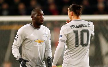 Lukaku i Ibrahmović dok su igrali u Junajtedu