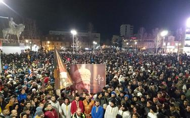 Sa litije u Nikšiću