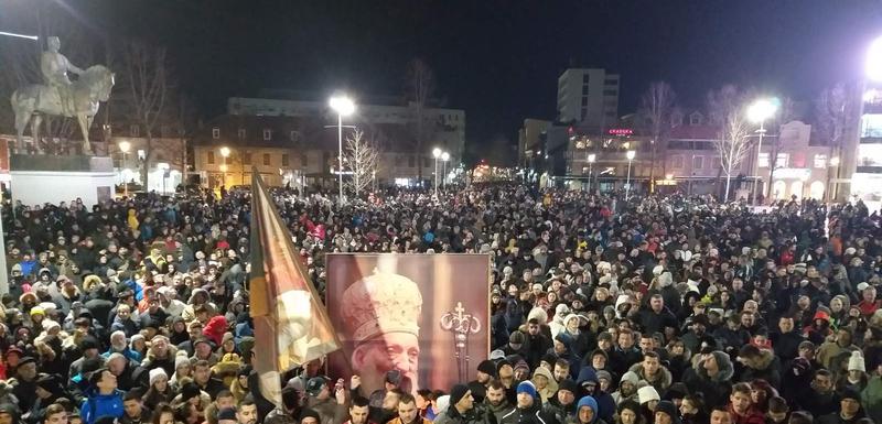 Sa litije u Nikšiću