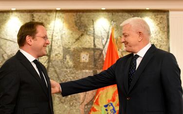 Evropski komesar Oliver Varhelji i premijer Duško Marković